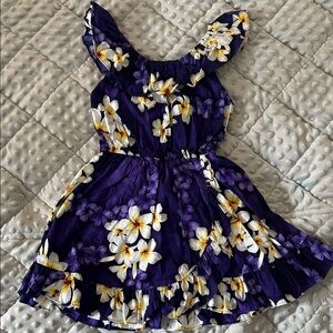 Floral Purple Kids Dress